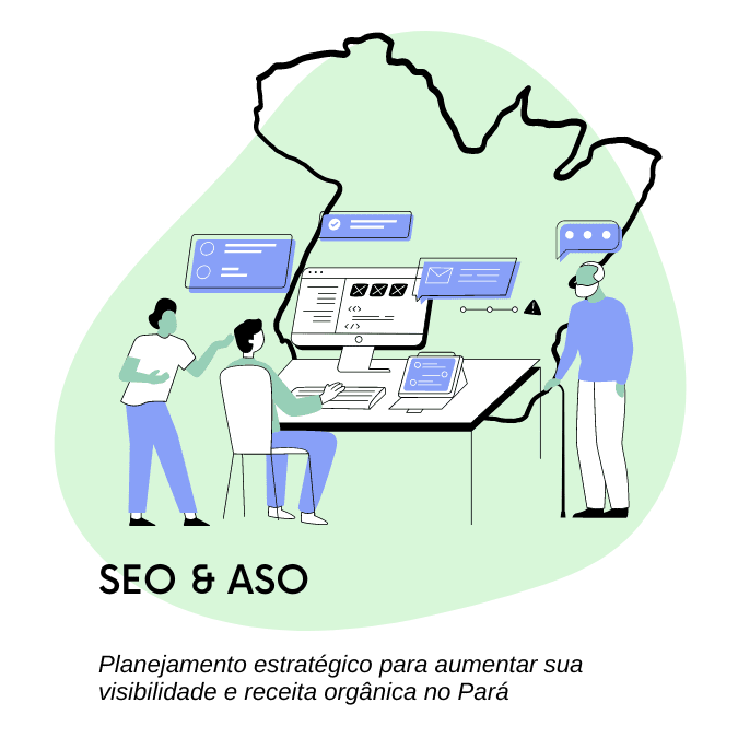 Flat design Seo e ASO