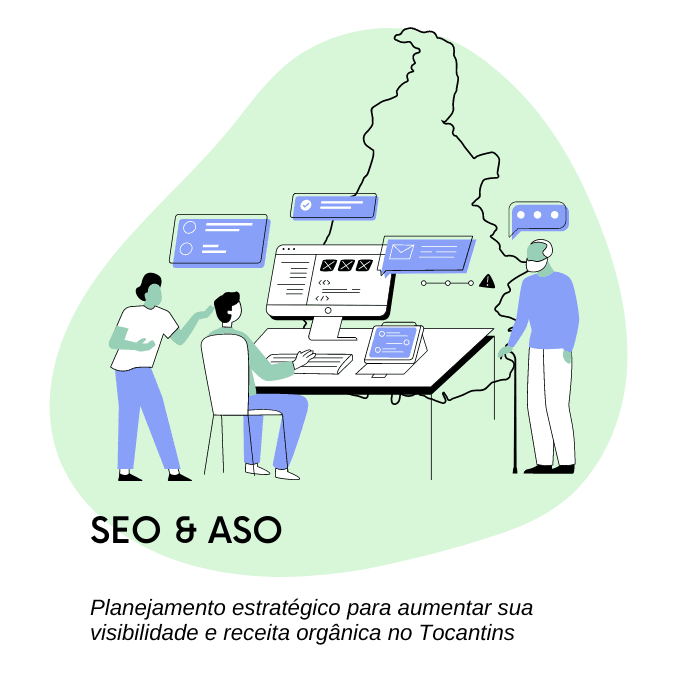 Flat design Seo e ASO