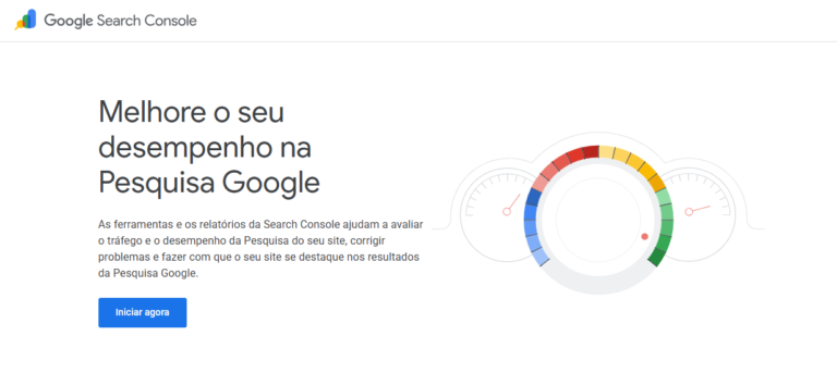 tela Google Search Console